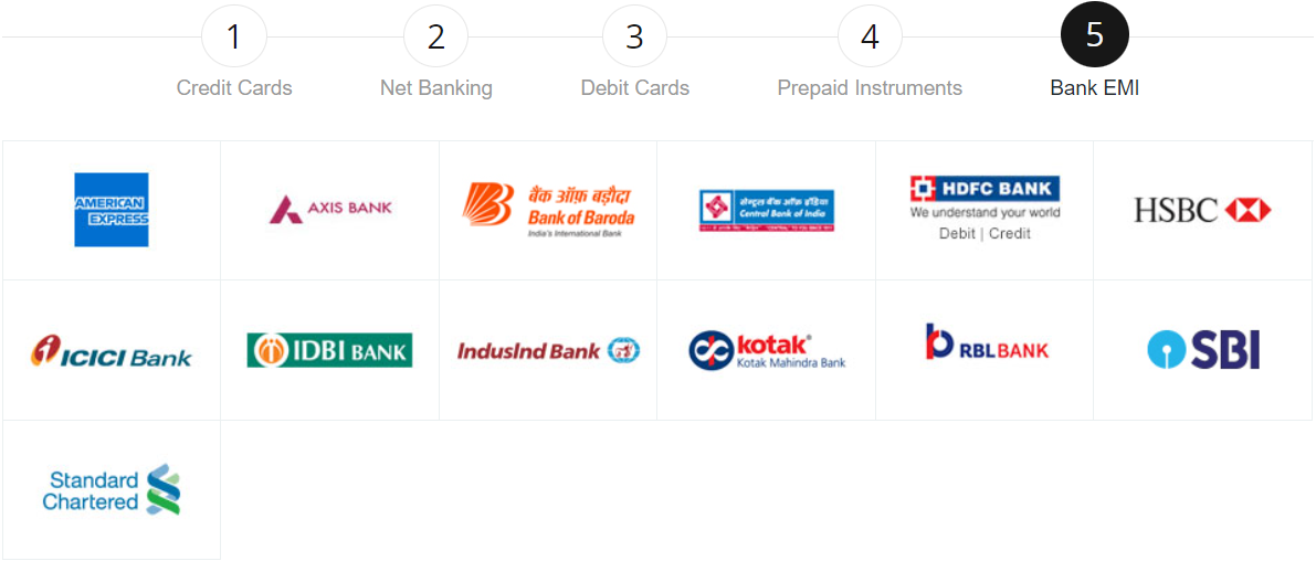 Please note Every payment needs to be via CC avenue, which is a