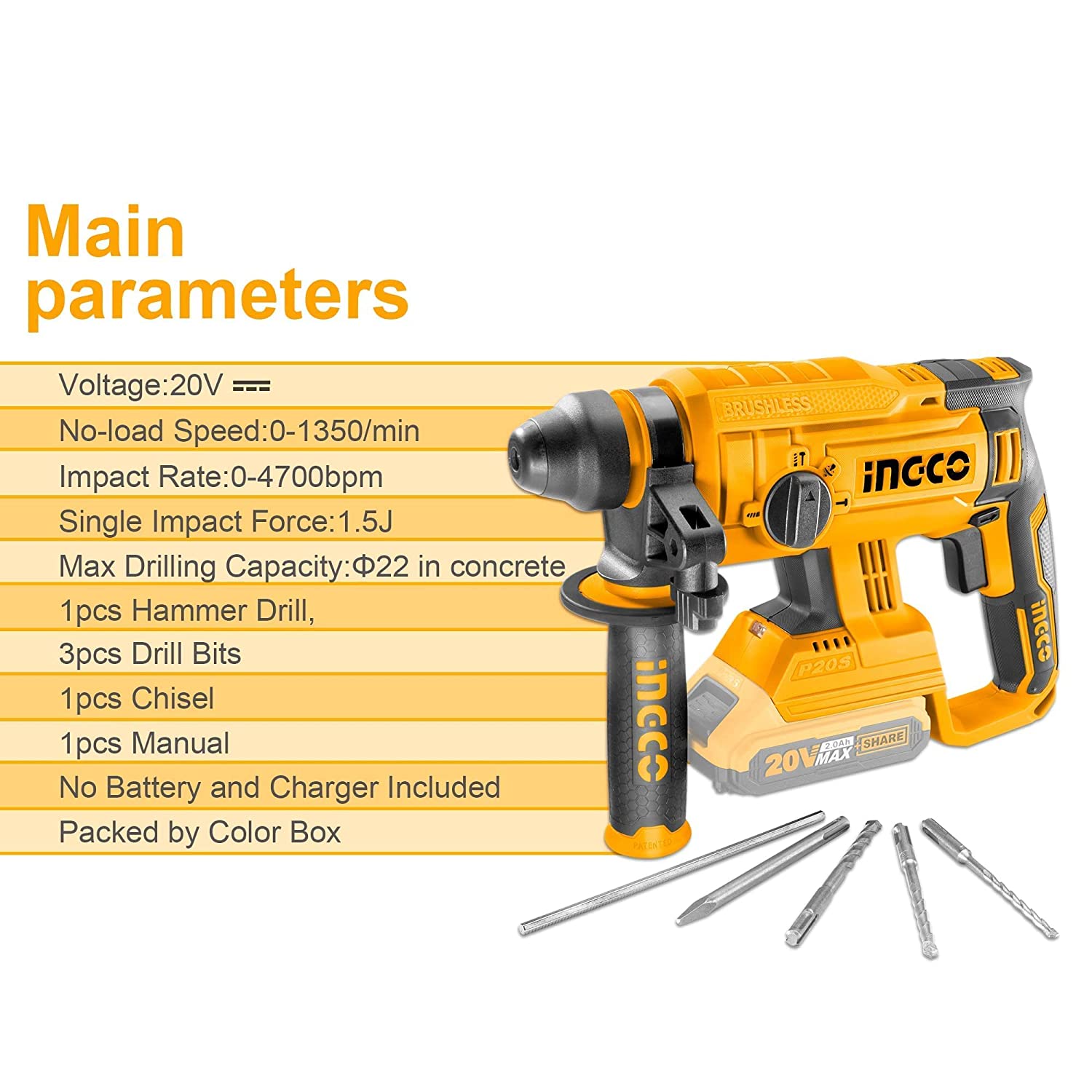 Ingco Ingcoand Ingco Tooland Rotary Hammer