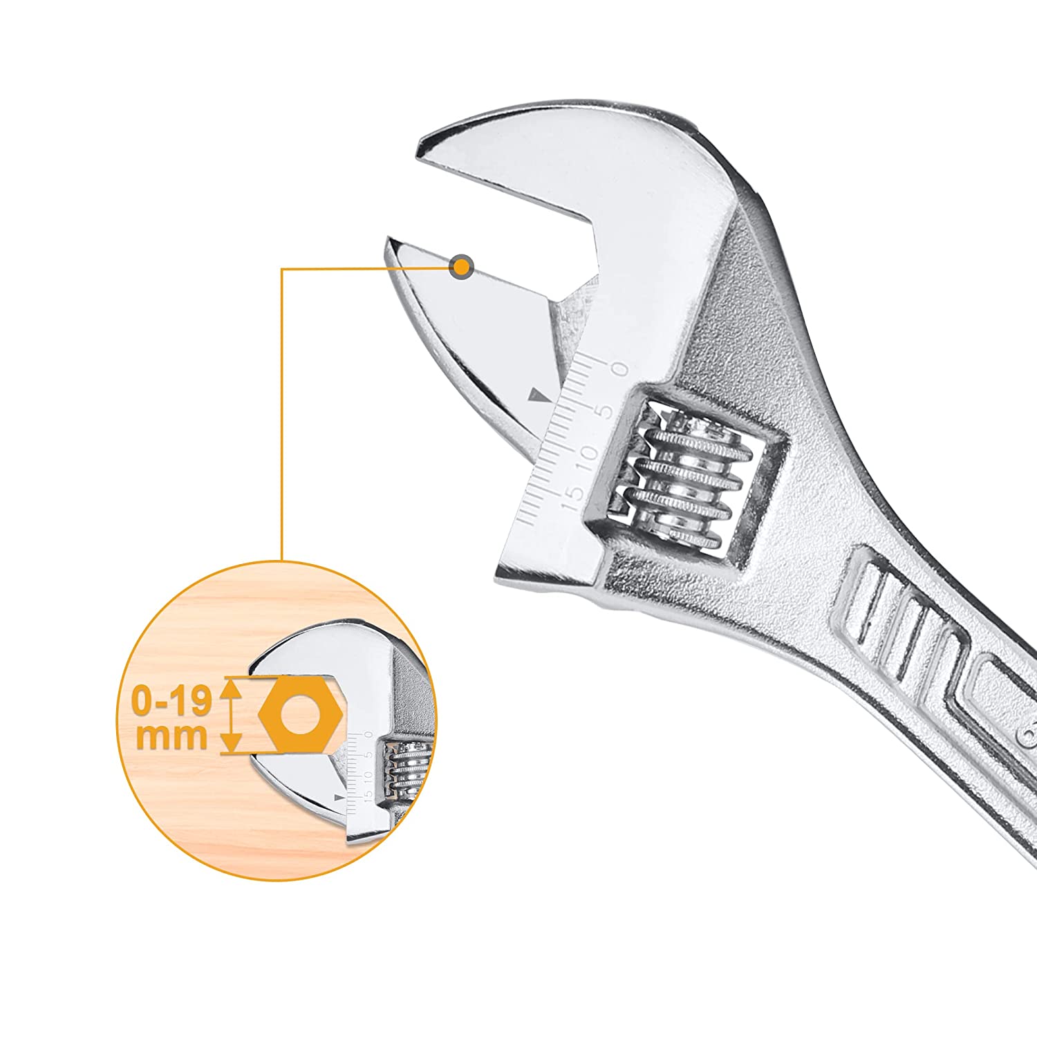 Adjustable wrench, spanner. Vector illustration, doodle style Stock Vector  | Adobe Stock