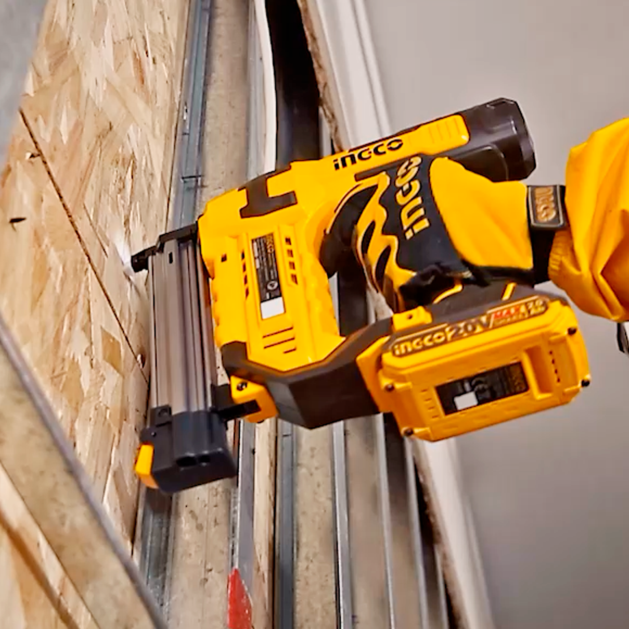 INGCO Power Tools INGCO Cordless Brad Nailer 3 Nails s With 1000 PCS Brad Nails With Battery Charger CBNLI3508