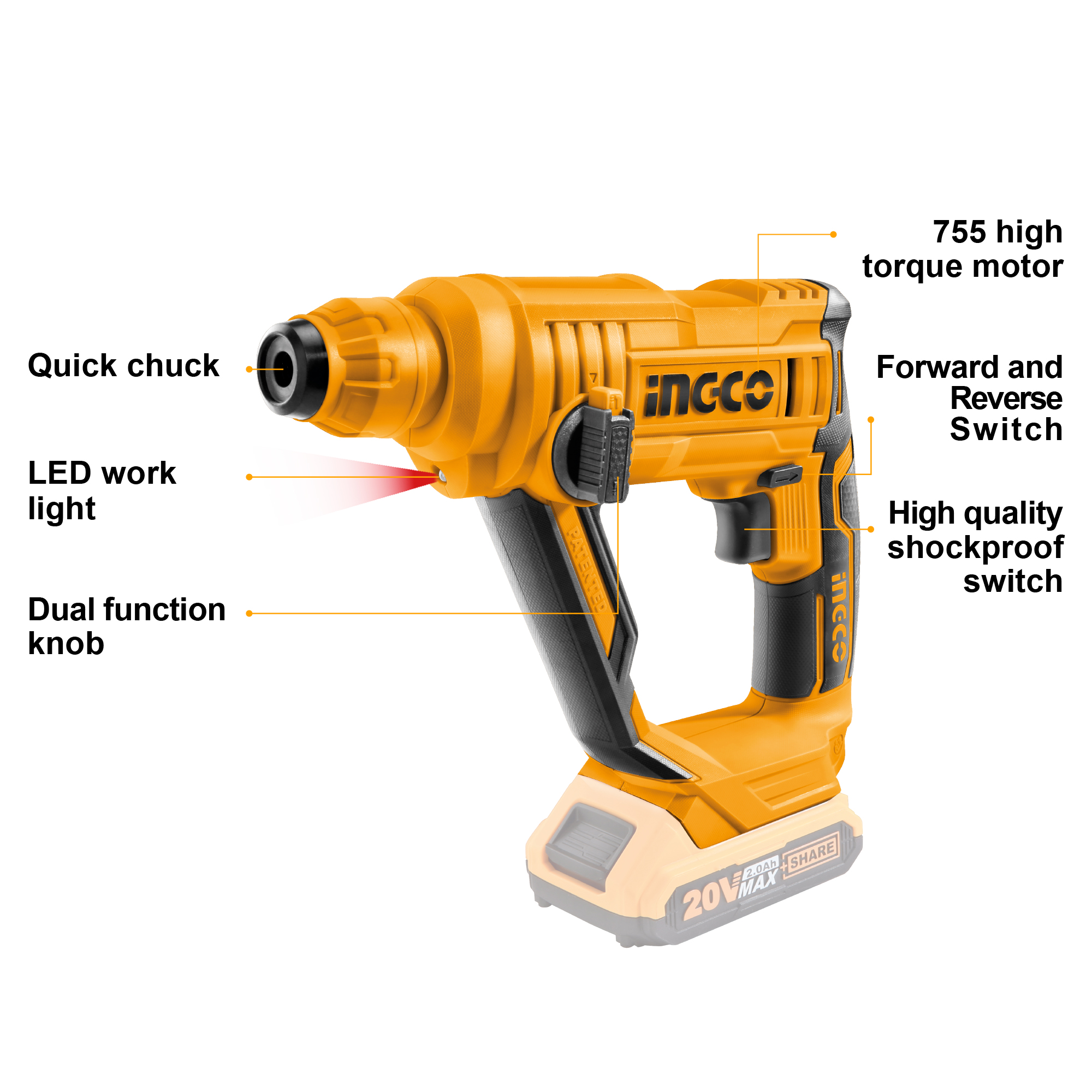 Ingco Ingcoand Ingco Tooland Rotary Hammer