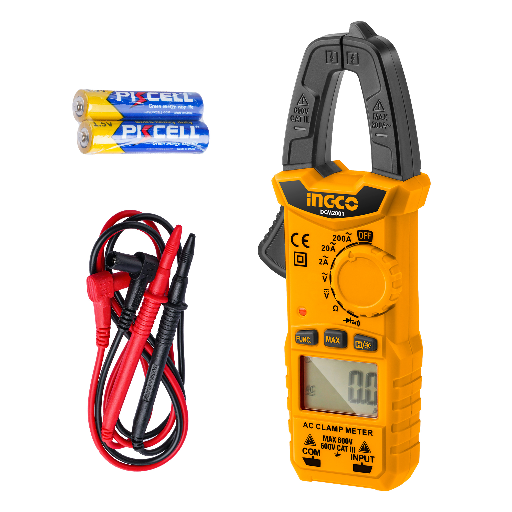 INGCO Measuring Tools Digital AC clamp meter DCM2001