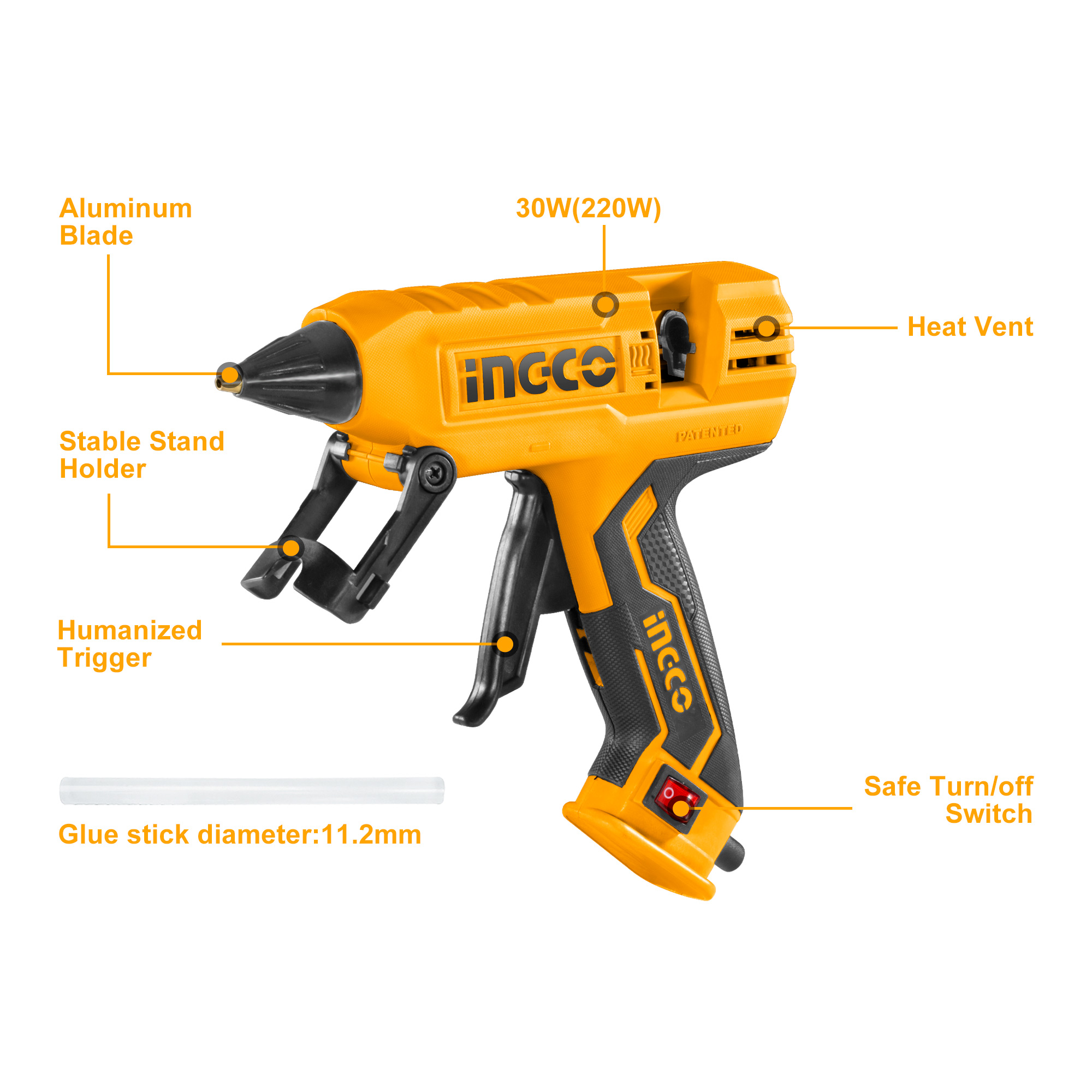 INGCO INGCO Tools & Glue Gun with sticks